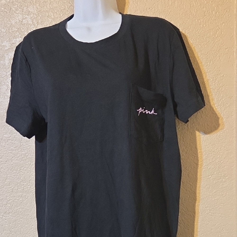 Black and Pink Short Sleeve Tee